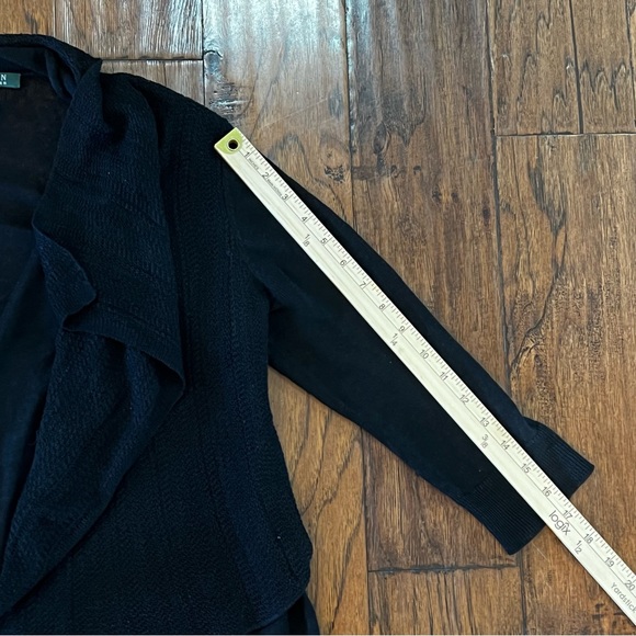 Lauren Ralph Lauren  100% Linen Open Cardigan Size Medium Sweater Light-weight - Picture 15 of 15